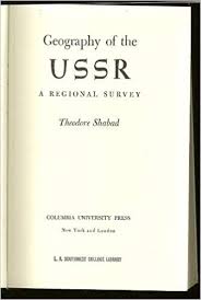 Geography of the USSR; a regional survey