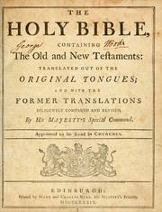 Holy Bible: Containing the Old & New Testaments