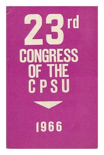 23rd Congress of the Communist Party of the Soviet Union