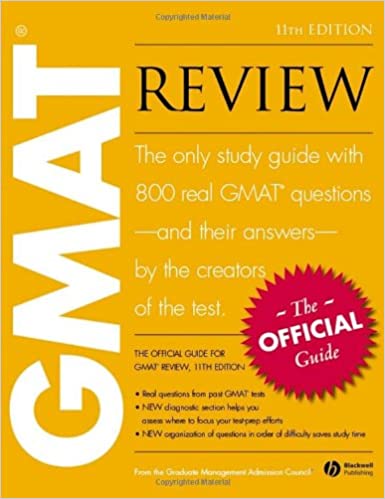 The Official Guide for GMAT Review.