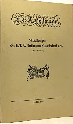 Mitteilungen der E.T.A. Hoffman-Gesellschaft e.V.: Sitz in Bamberg