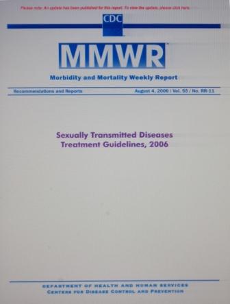 Sexually Transmitted Disease Treatment Guidelines, August 4, 2006, V.55, № RR-11