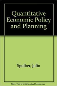 Quantitative economic policy and planning : theory and models of economic control