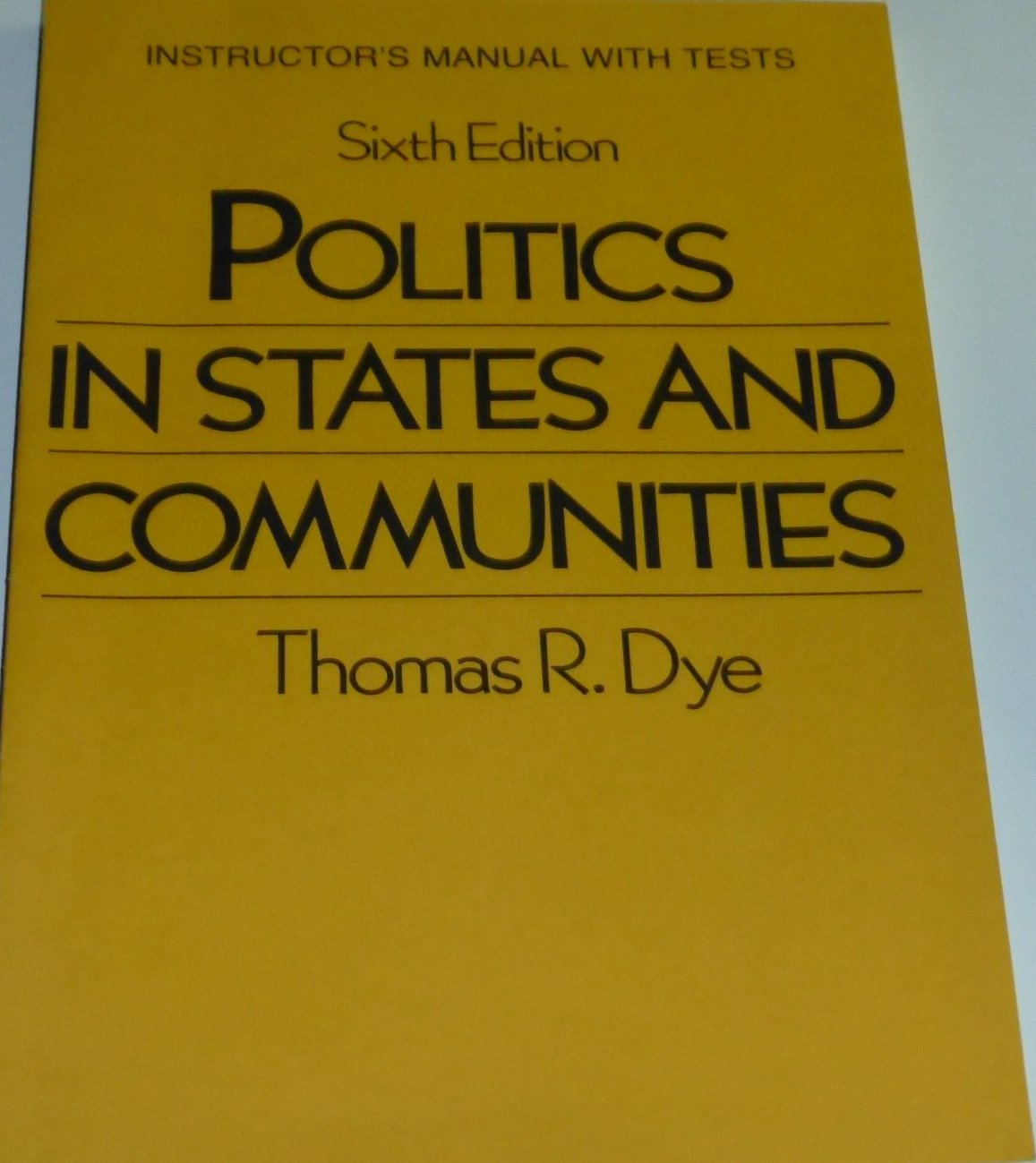 The politics in states and communities