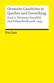 Weimarer Republik und Drittes Reich: 1918-1945