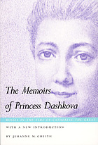 The memoirs of Princess Dashkova