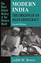 Modern India : the origins of an Asian democracy