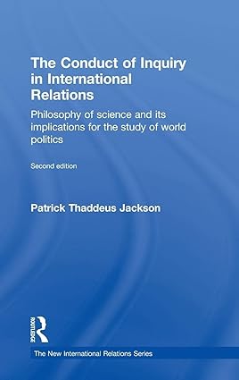 The Conduct of Inquiry in International Relations: Philosophy of science and its implications for...