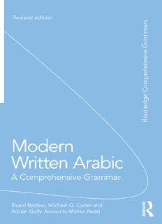 Modern written Arabic: a comprehensive grammar