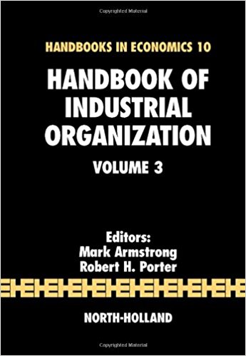 Handbook of industrial organization